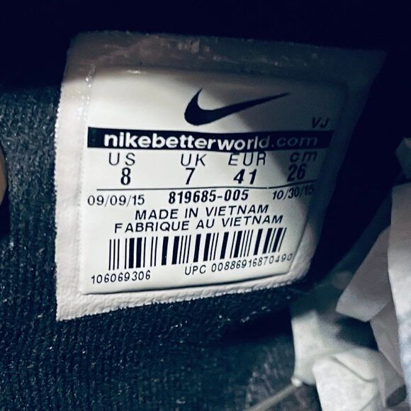 Excellent NIKE Air Huarache Run Ultra 'Purple Dynasty' 8 Mens US 41 EUR 819685 - Picture 8 of 14